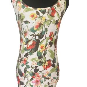 Floral Print Tank Top - Multicolor